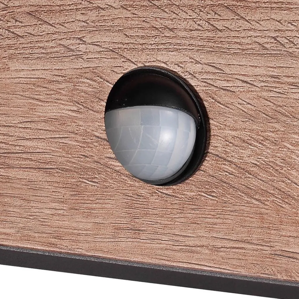 Straluma Buitenlamp Ruka antra/hout sensor IP54> Wandlampen|Buitenlampen