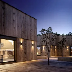 Straluma Buitenlamp up+down GU10 donker grijs/hout><noscript><img width=