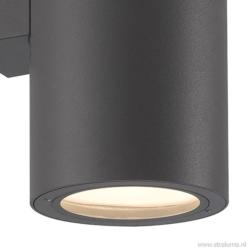 Straluma Buitenlamp Vulcano wand grafiet IP65> Wandlampen|Buitenlampen