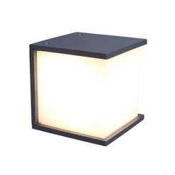 Straluma Buitenlamp wand kubus IP44 donker grijs> Wandlampen|Buitenlampen