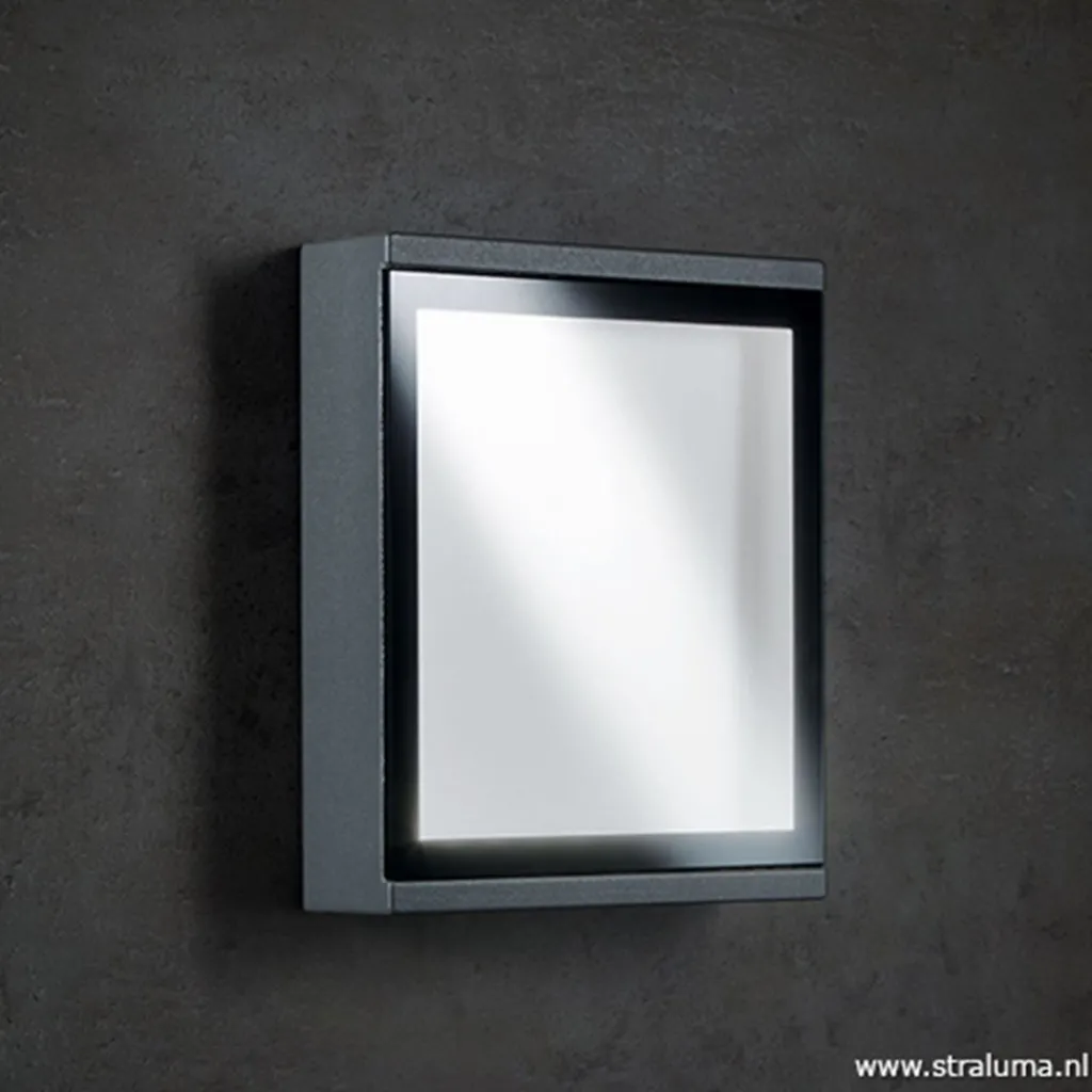 Straluma Buitenlamp wand rechthoek antraciet IP54> Wandlampen|Buitenlampen