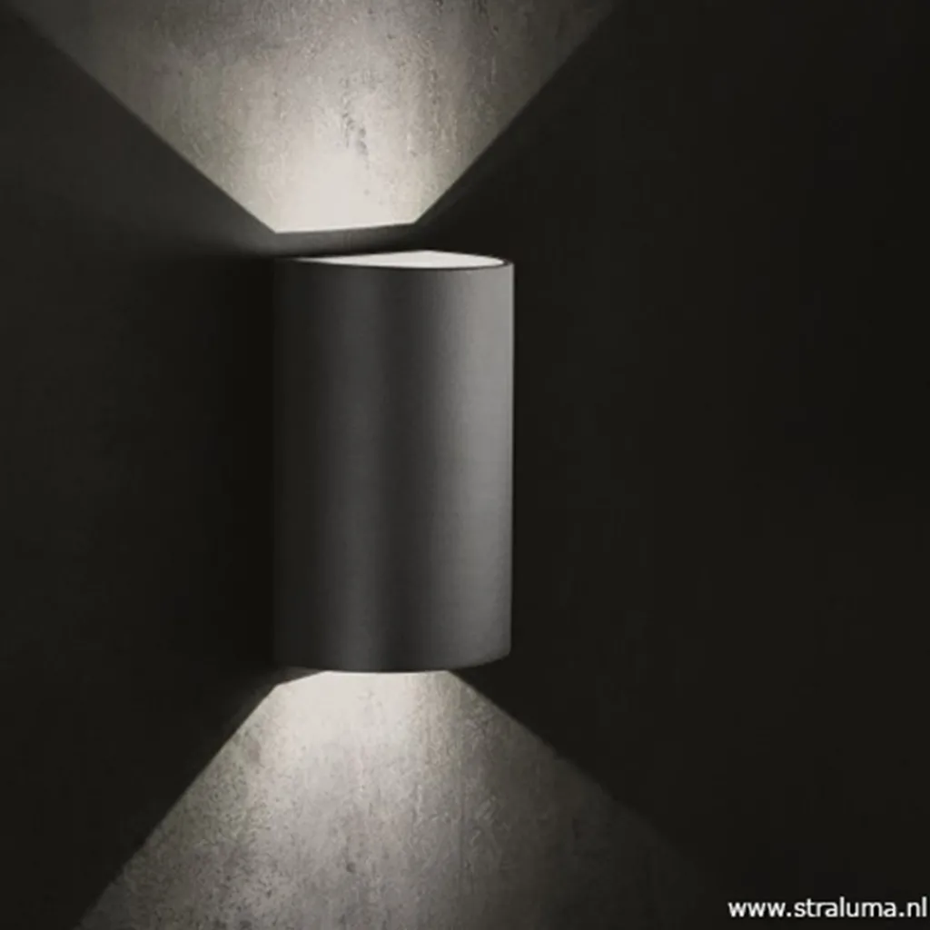 Straluma Buitenlamp wand up+down antraciet IP54> Wandlampen|Buitenlampen