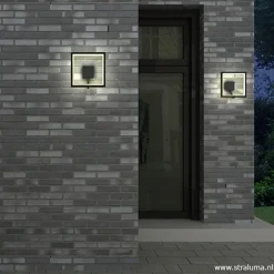 Straluma Buitenlamp-wandlamp antraciet frame IP65></noscript> Wandlampen|Buitenlampen