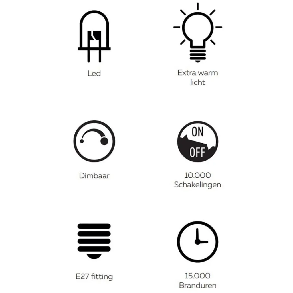 Straluma Calex LED G125 kopspiegel zwart dimbaar> Calex