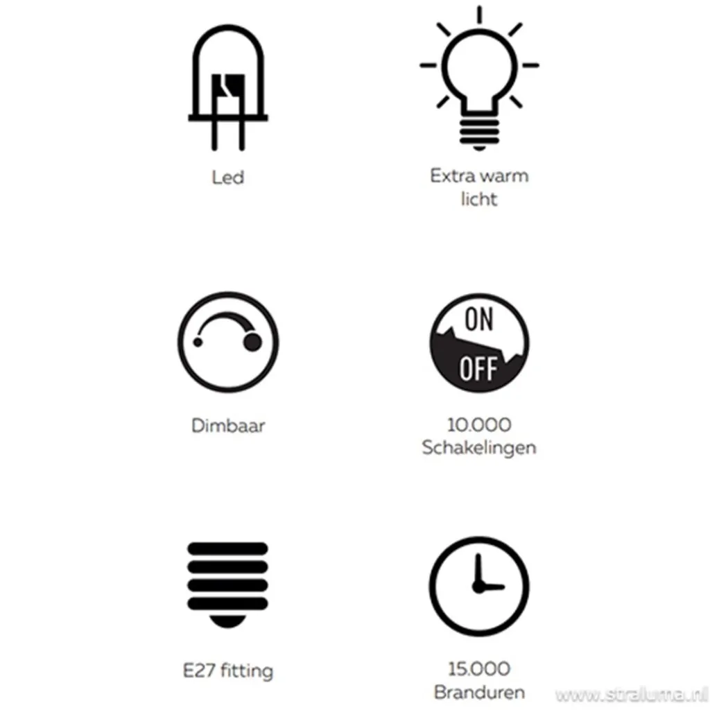 Straluma Calex Organic led lamp gold e27> Slaapkamerlampen|Keukenverlichting