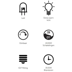 Straluma Calex Organic Neo led lamp gold e27><noscript><img width=
