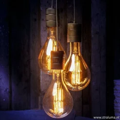 Straluma Calex Retro pendel brons 1.5 m e27></noscript> Hanglampen|Calex