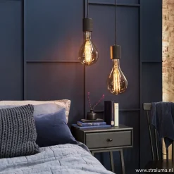 Straluma Calex Retro pendel brons 1.5 m e27></noscript> Hanglampen|Calex