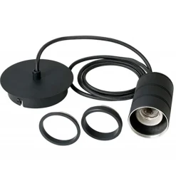 Straluma Calex Retro pendel 1.5m e27 zwart> Hanglampen|Calex