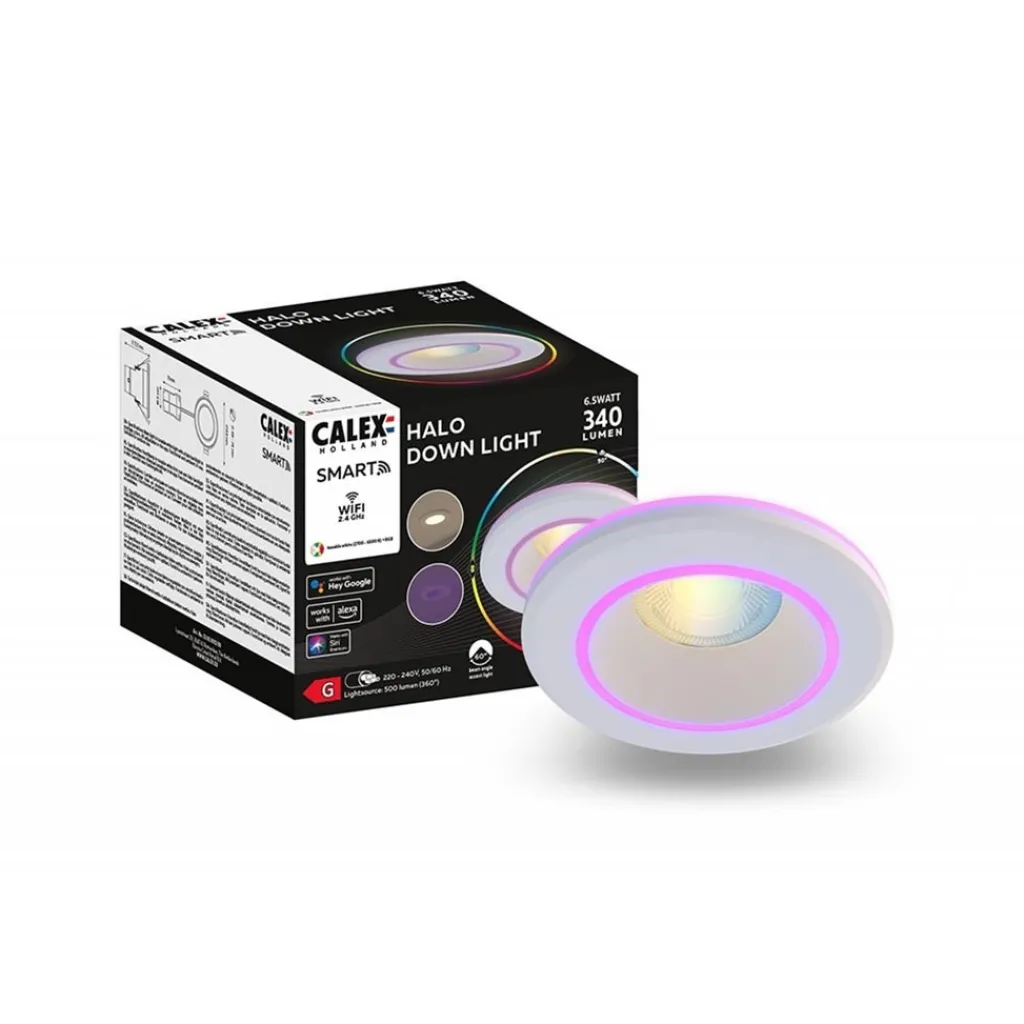 Straluma Calex Smart Halo inbouwspot wit> Plafondlampen|Smart lampen