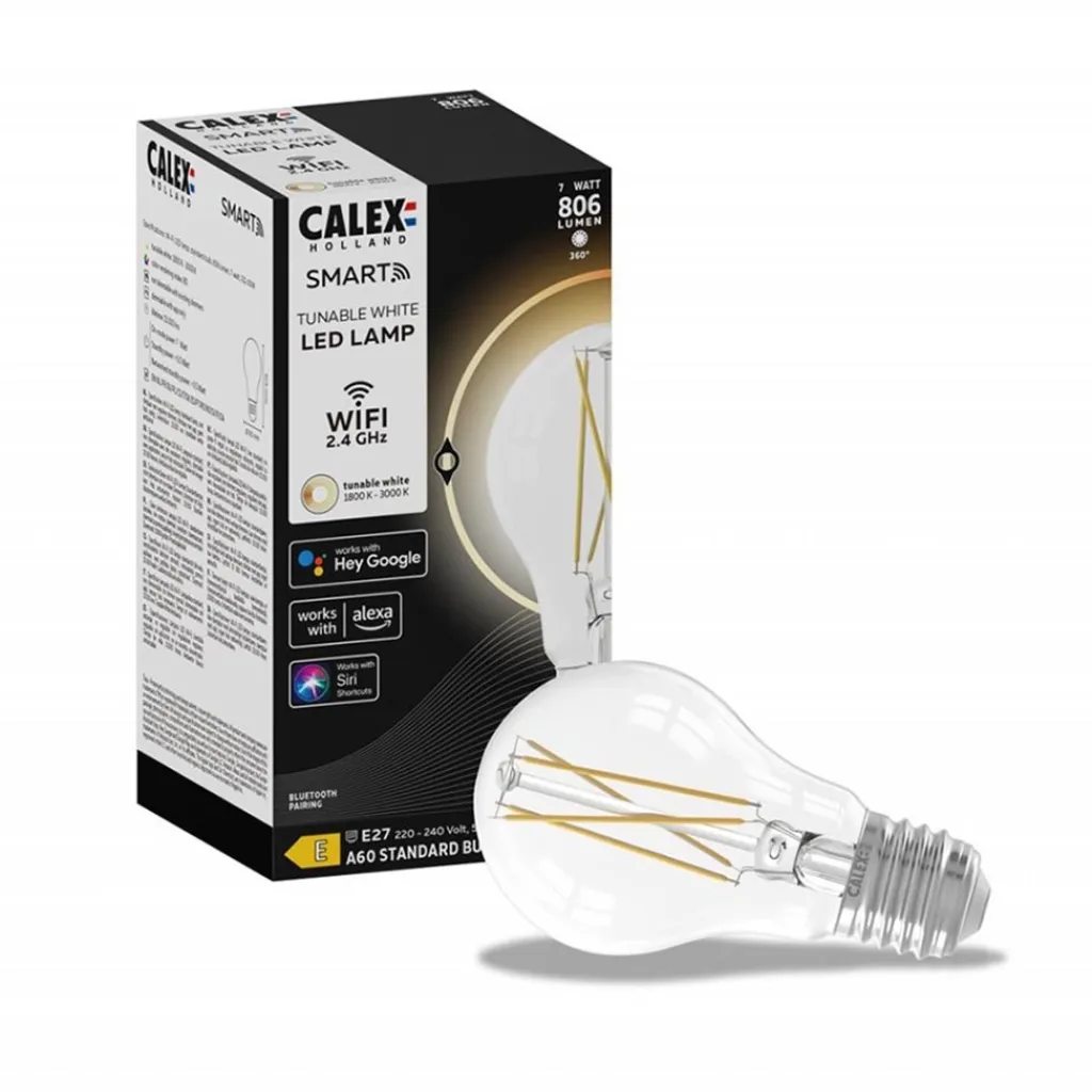 Straluma Calex Smart Home E27 LED filament helder A60> Smart lampen|Calex