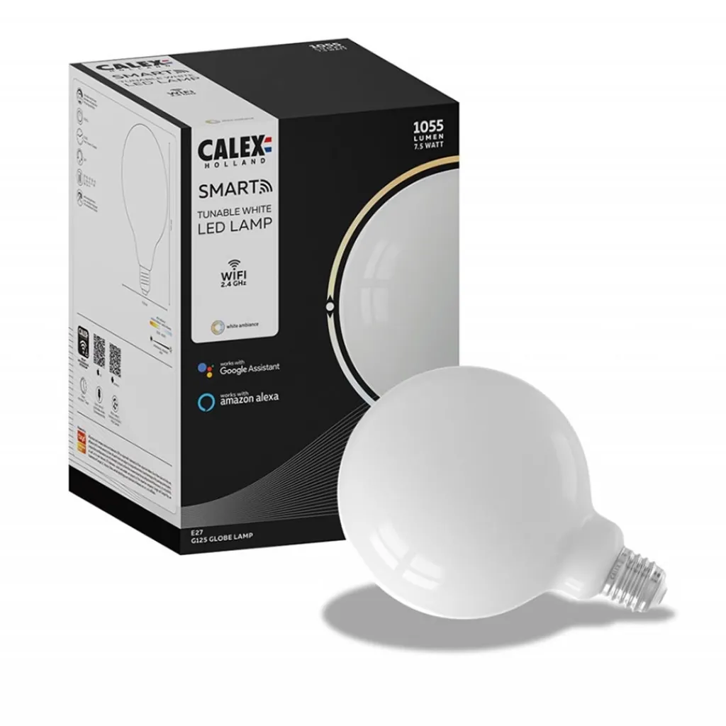 Straluma Calex Smart Home E27 LED filament softline Globe G125> Smart lampen|Calex