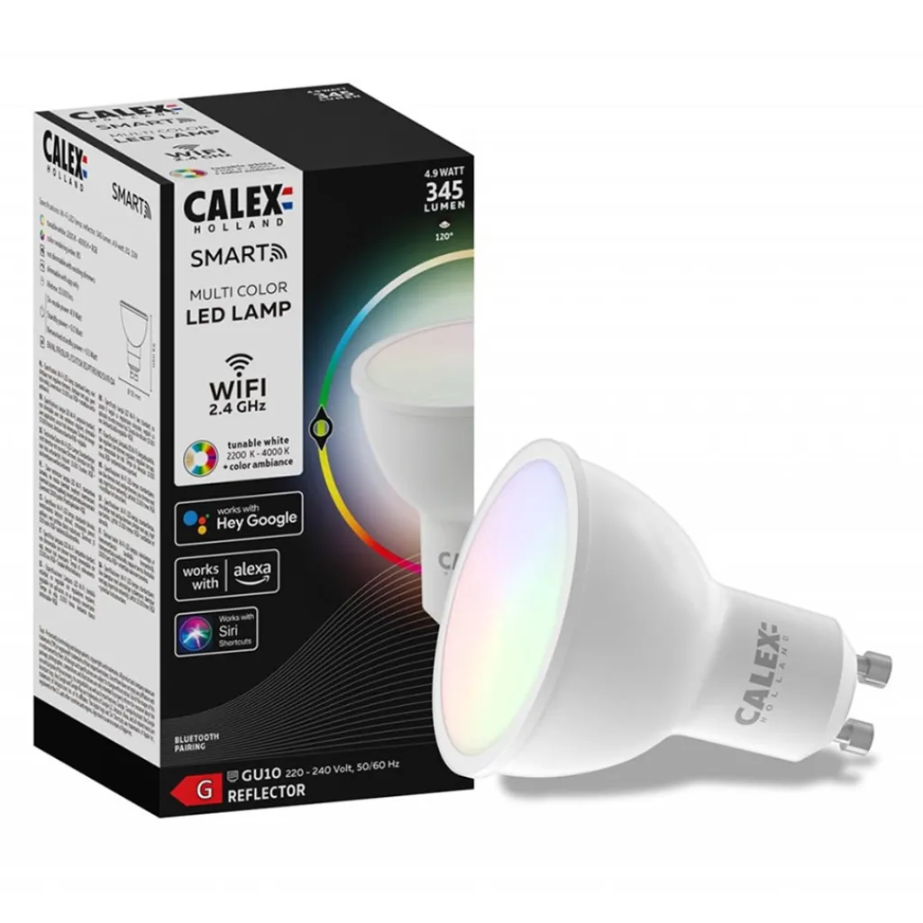 Straluma Calex Smart Home GU10 LED lichtbron 4.9W RGBW> Smart lampen|Calex
