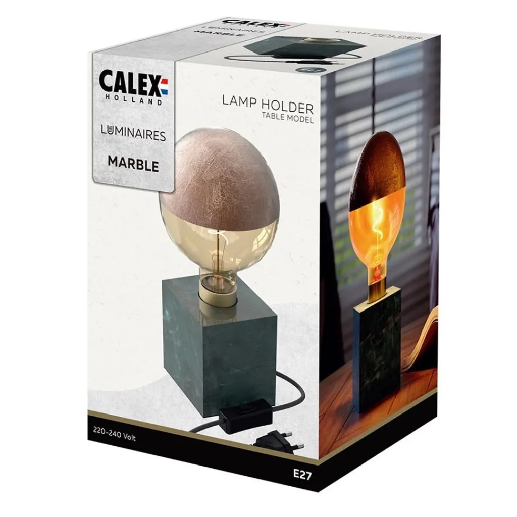 Straluma Calex tafelarmatuur groen/marmer> Tafellampen|Calex