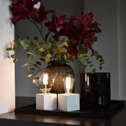 Straluma Calex tafelarmatuur kubus mat wit><noscript><img width=