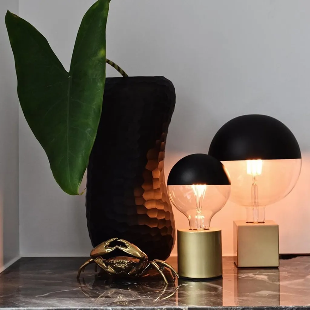 Straluma Calex tafelarmatuur rond matgoud> Tafellampen|Calex