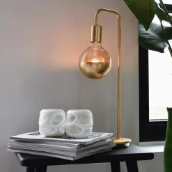 Straluma Calex tafellamp U-Line goud excl lichtbron></noscript> Tafellampen|Calex