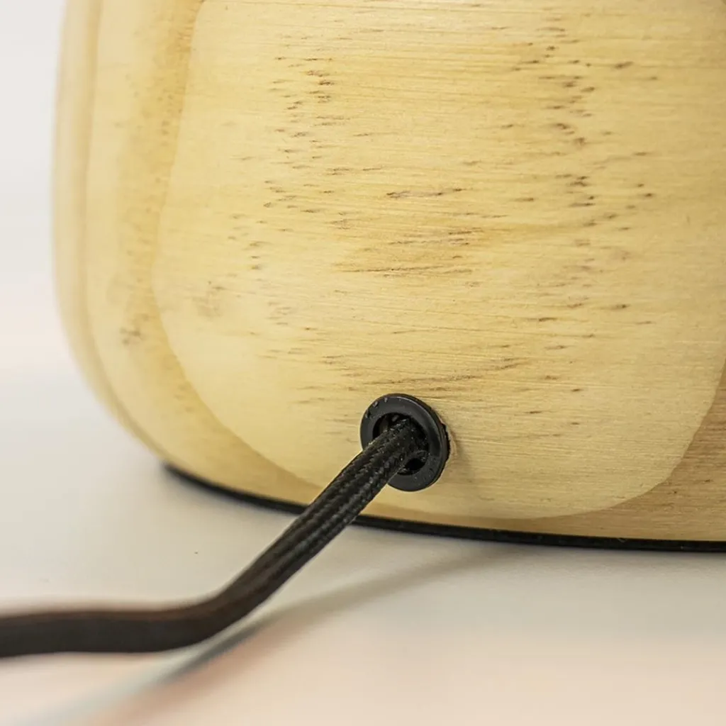 Straluma Calex tafellamp Wood FSC rond> Tafellampen|Calex