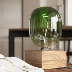 Straluma Calex tafellamp Wood FSC vierkant><noscript><img width=