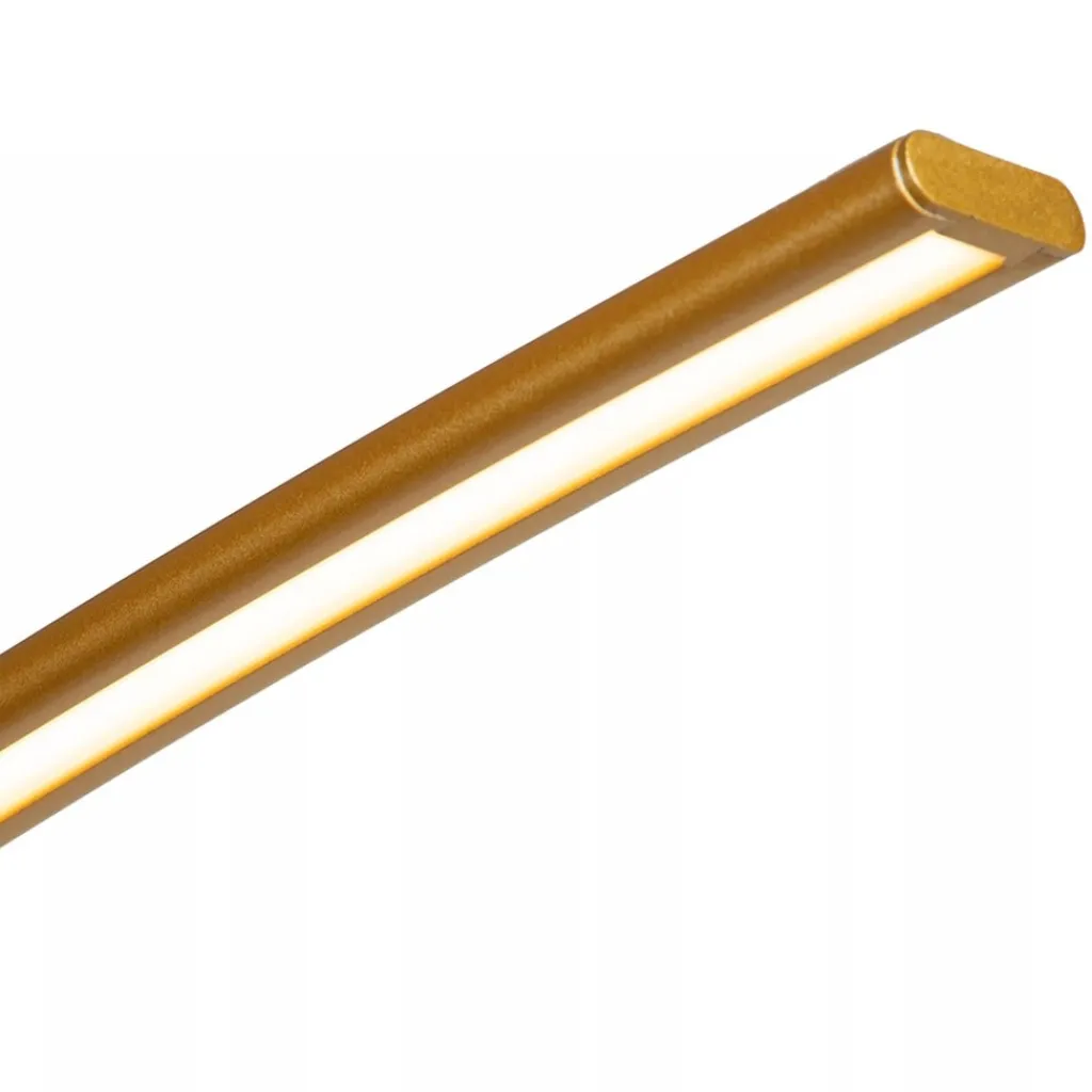 Straluma Chique LED vloerlamp goud met zwart marmer> Vloerlampen|Booglampen