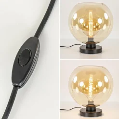 Straluma Chique tafellamp amber glazen bol 30 cm><noscript><img width=