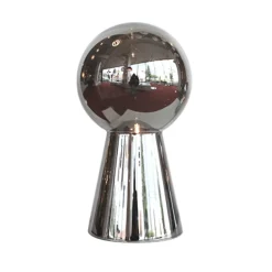 Straluma Chique tafellamp donker chroom pion XL> Woonkamerlampen|Slaapkamerlampen