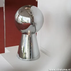 Straluma Chique tafellamp donker chroom pion XL></noscript> Woonkamerlampen|Slaapkamerlampen