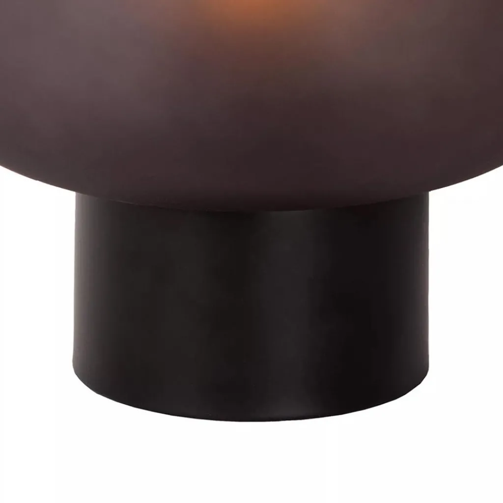 Straluma Chique tafellamp zwart met mat zwart glas> Tafellampen|Design Verlichting