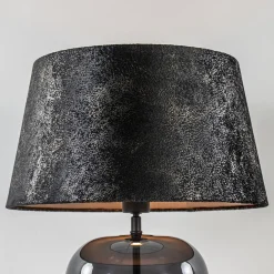 Straluma Chique tafellamp zwart/goud met kap><noscript><img width=