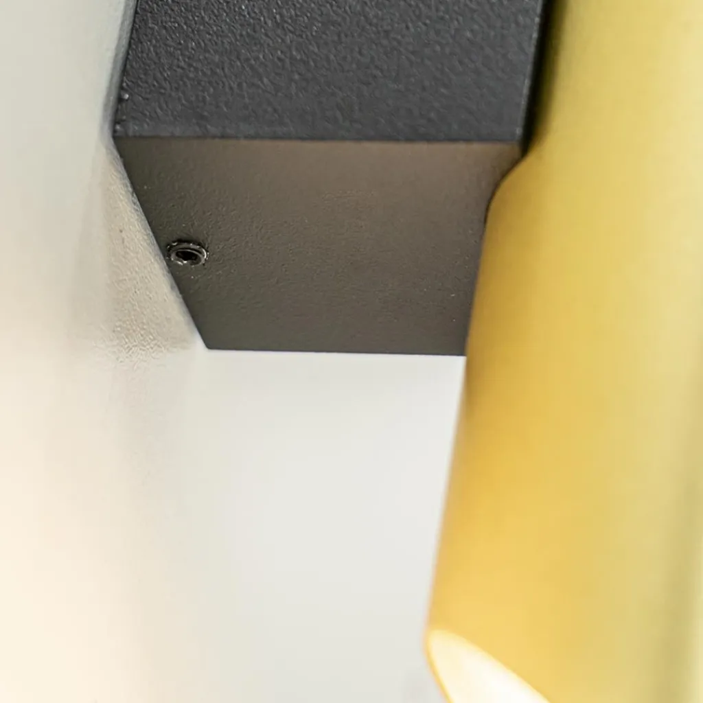 Straluma Chique wandlamp solid brass met zwart up+down> Wandlampen|Luxe Verlichting