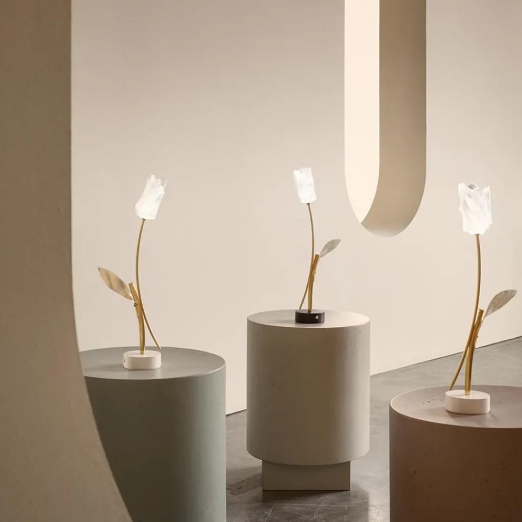 Straluma Decoratieve LED tafellamp Tullip zwart/goud dimbaar> Tafellampen|LED Tafellampen