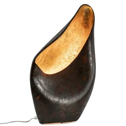 Straluma Decoratieve tafellamp corten brown met goldleaf><noscript><img width=