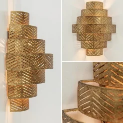 Straluma Decoratieve wandlamp ambachtelijk brons><noscript><img width=