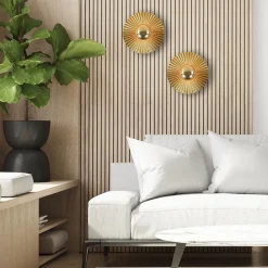 Straluma Decoratieve wand/plafondlamp goud met zwart><noscript><img width=