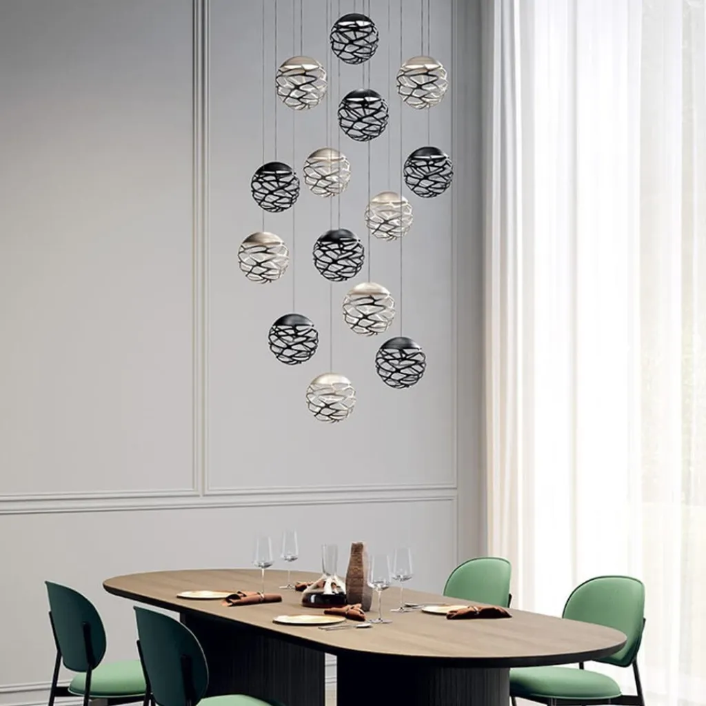 Straluma Design hanglamp Kelly cluster LED zwart> Hanglampen|Videverlichting