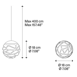 Straluma Design hanglamp Kelly cluster LED champagne> Hanglampen|Videverlichting