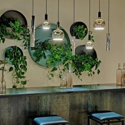 Straluma Design hanglamp 7-lichts zwart met nikkel><noscript><img width=