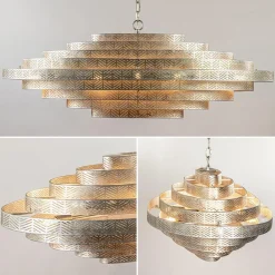 Straluma Design hanglamp ovaal oud zilver></noscript> Eettafellampen|Kantoorverlichting
