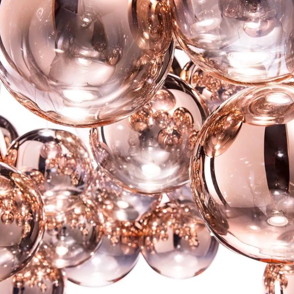 Straluma Design hanglamp Random rose goud glas inclusief LED> Hanglampen|Videverlichting