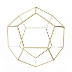 Straluma Design LED hanglamp goud 80x100 cm> Hanglampen|Eettafellampen