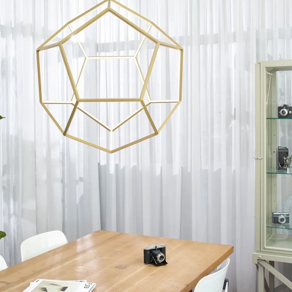 Straluma Design LED hanglamp goud 80x100 cm> Hanglampen|Eettafellampen