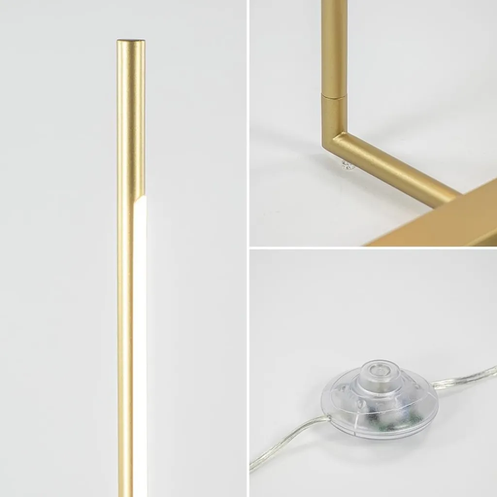 Straluma Design LED vloerlamp goud verstelbaar> Vloerlampen|LED Vloerlampen