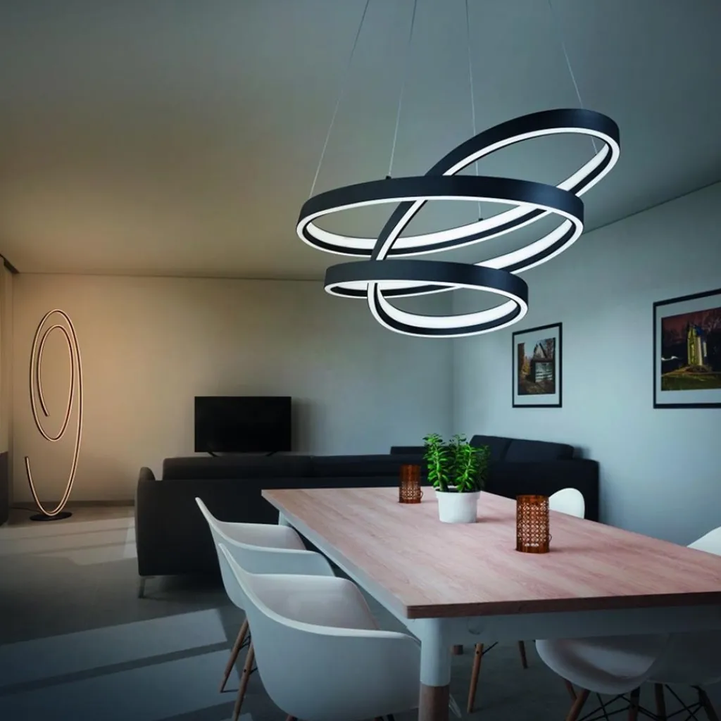 Straluma Design LED vloerlamp ovaal mat zwart dimbaar> Vloerlampen|LED Vloerlampen
