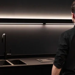 Straluma Design LED wandlamp zwart met Gesture Control 90 cm></noscript> Wandlampen|LED Wandlampen