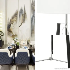 Straluma Design staande lamp zwart staal dimbaar></noscript> Woonkamerlampen|Slaapkamerlampen