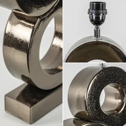 Straluma Design tafellamp Circles brons exclusief kap><noscript><img width=