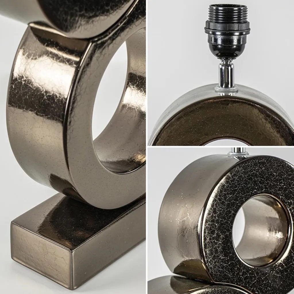 Straluma Design tafellamp Circles brons exclusief kap> Tafellampen|Lampenvoeten