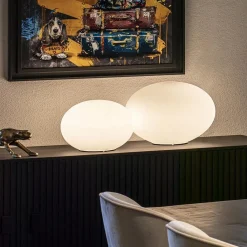 Straluma Design tafellamp rond opaal glas Ø45 cm><noscript><img width=