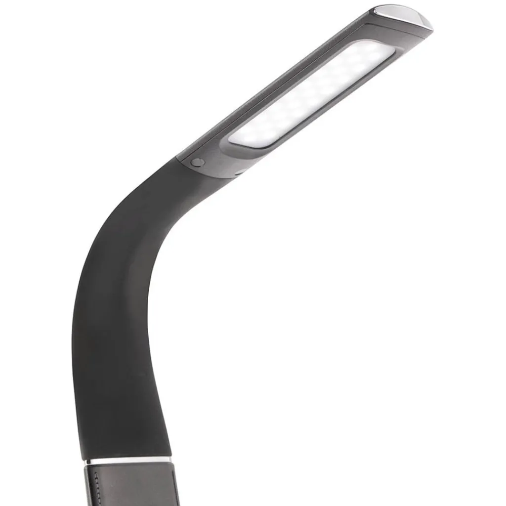 Straluma Design tafellamp zwart met klok en dimbaar LED> Tafellampen|Bedlampjes