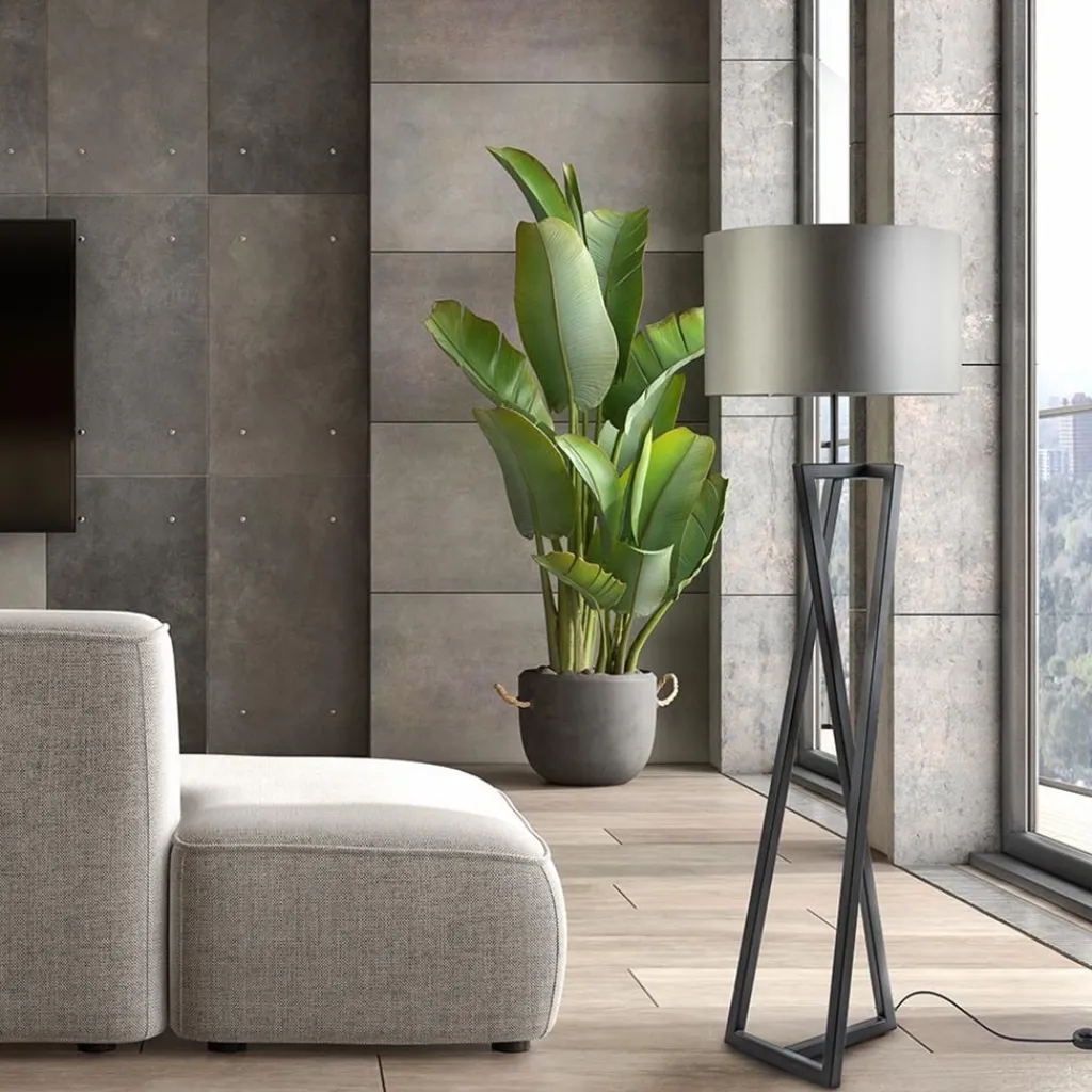 Straluma Design vloerlamp frame mat zwart excl kap> Lampenvoeten|Woonkamerlampen